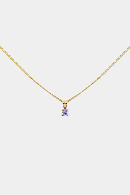 Birthstone Pendant | 9K Yellow Gold