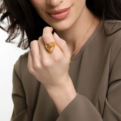 "My Sister" Heartbeat Ring