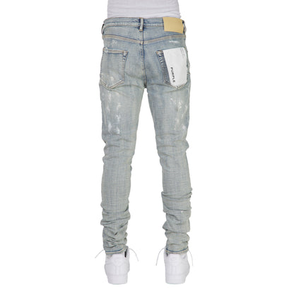 Light Indigo Paint Blowout Denim