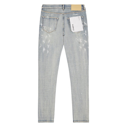 Light Indigo Paint Blowout Denim