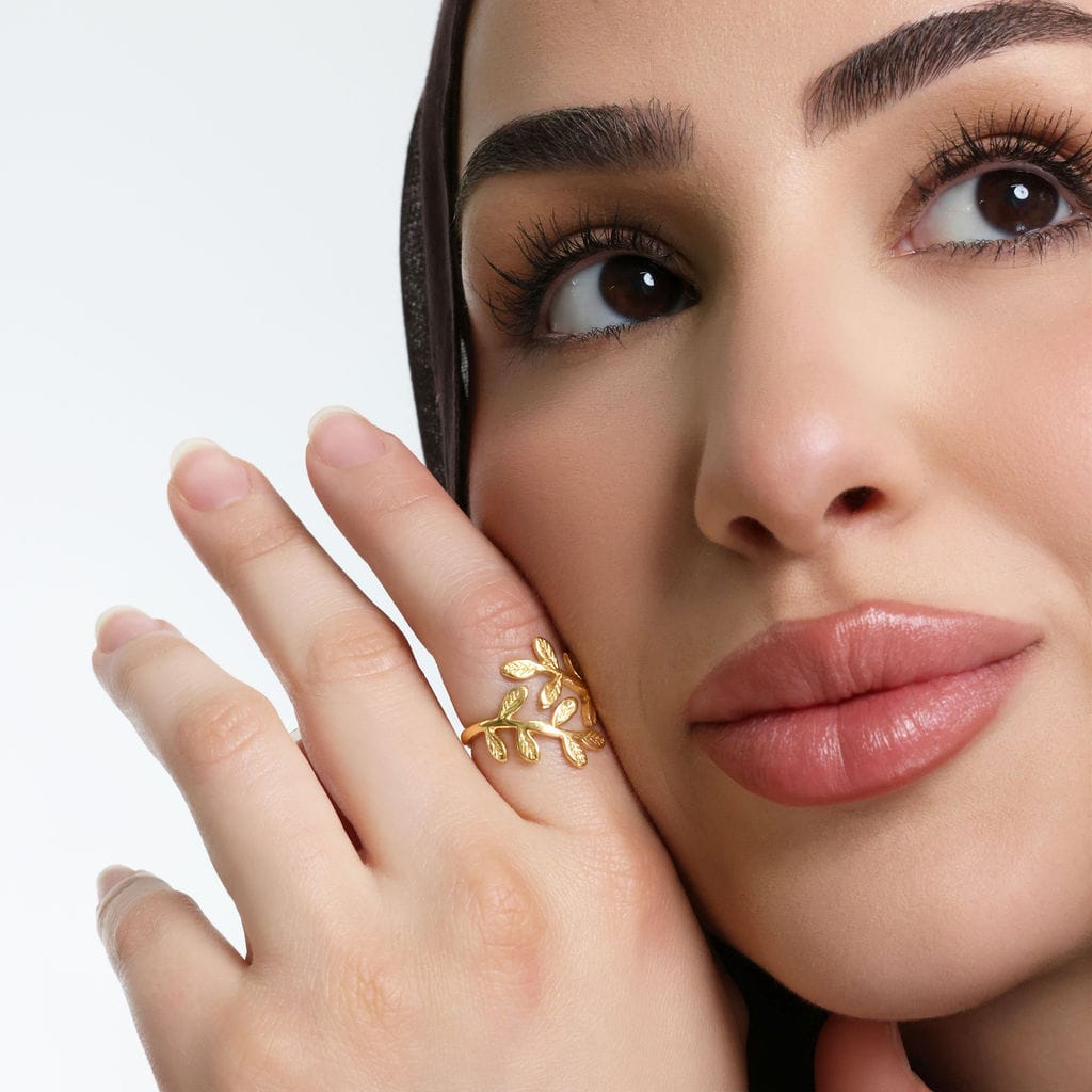 Palestine Olive Leaf Ring