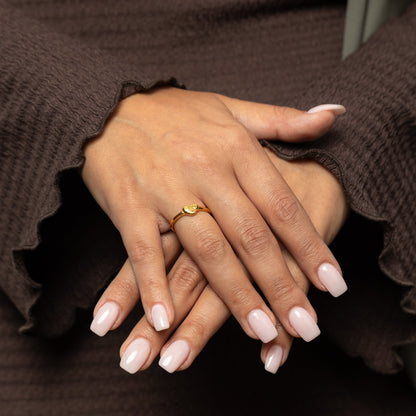 “Quwa” | Strength Heart Ring