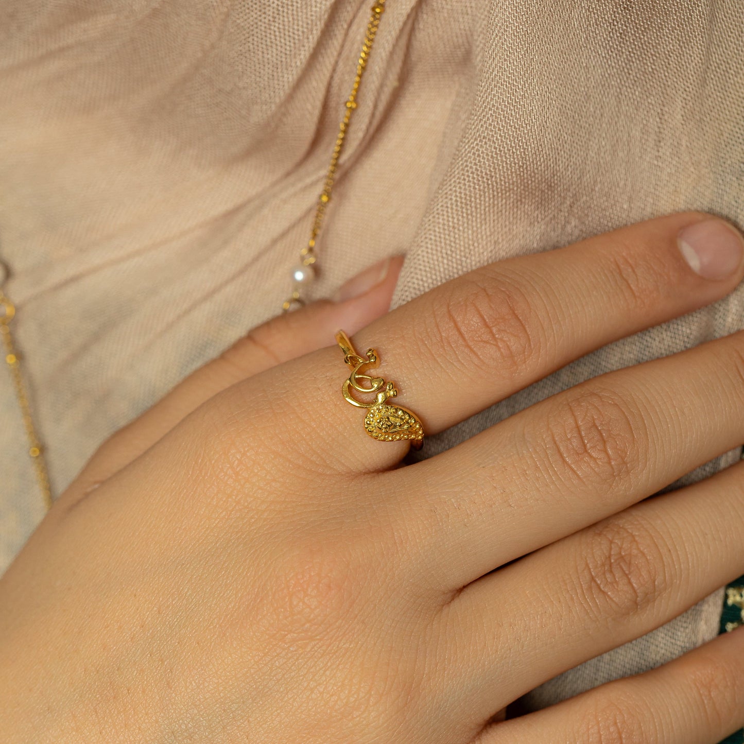 "Quwa | Strength" Paisley Ring