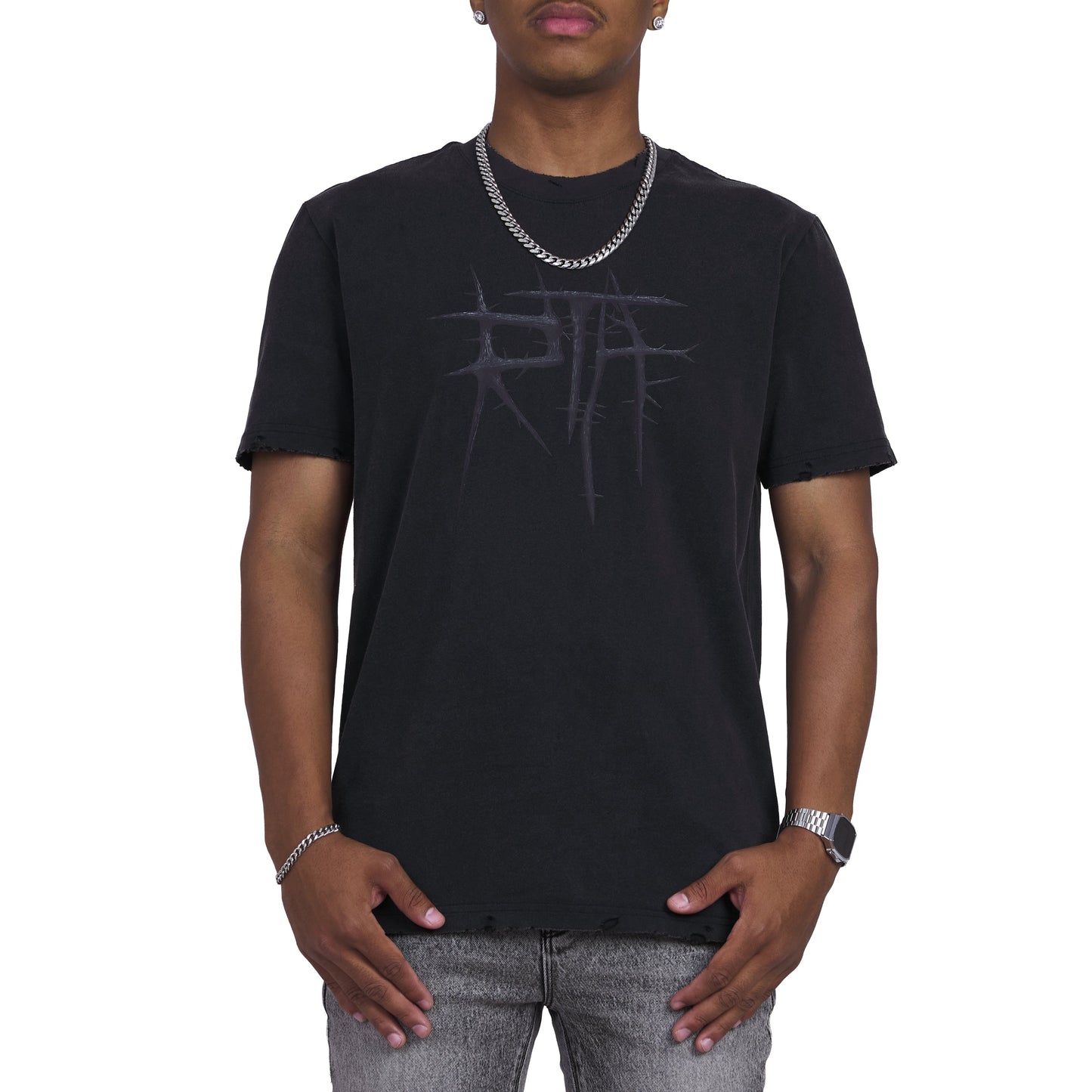 Liam Thorn Tee | Black