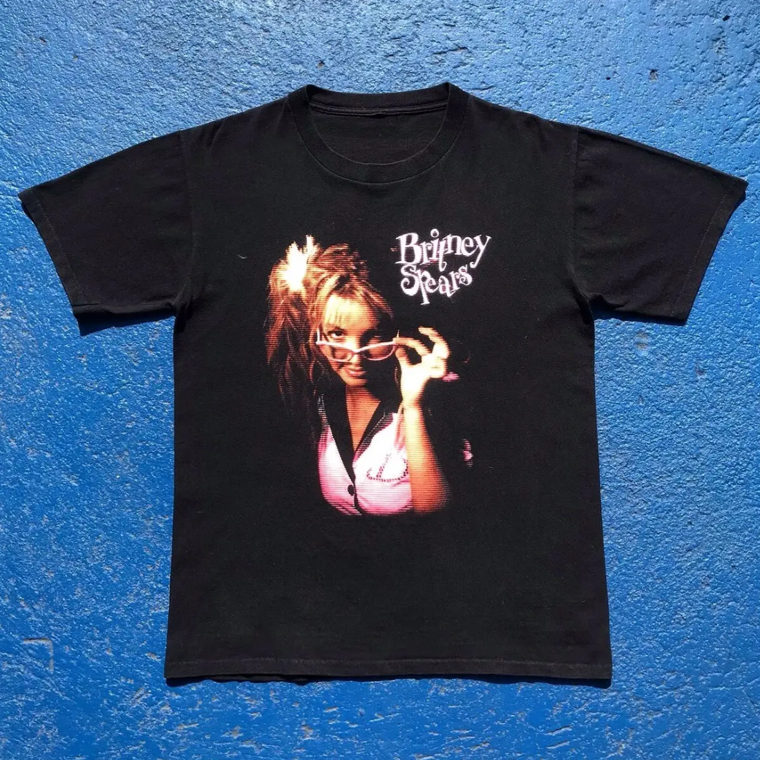 Britney Spears Live 2000 - Vintage Black T-Shirt