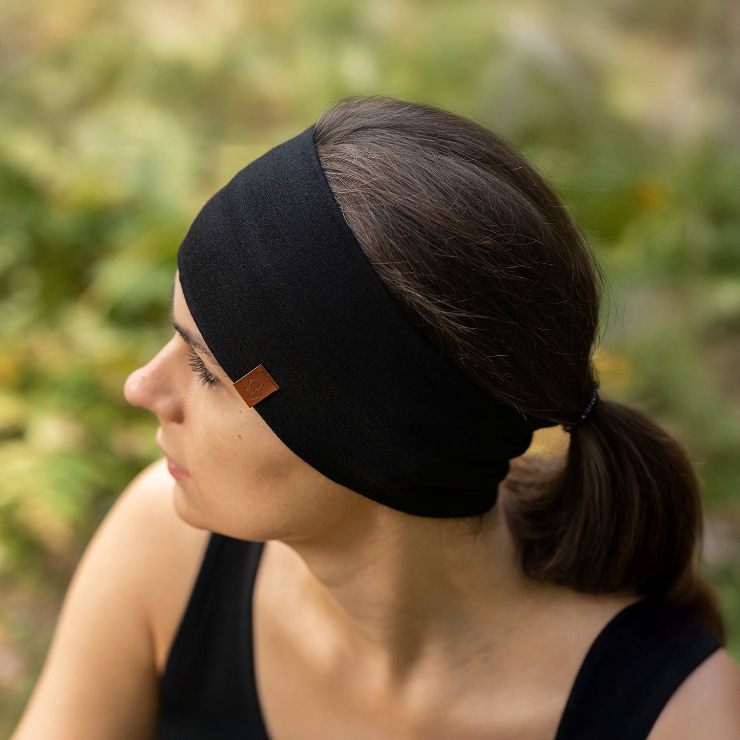 Women's Merino Functional Headband Black