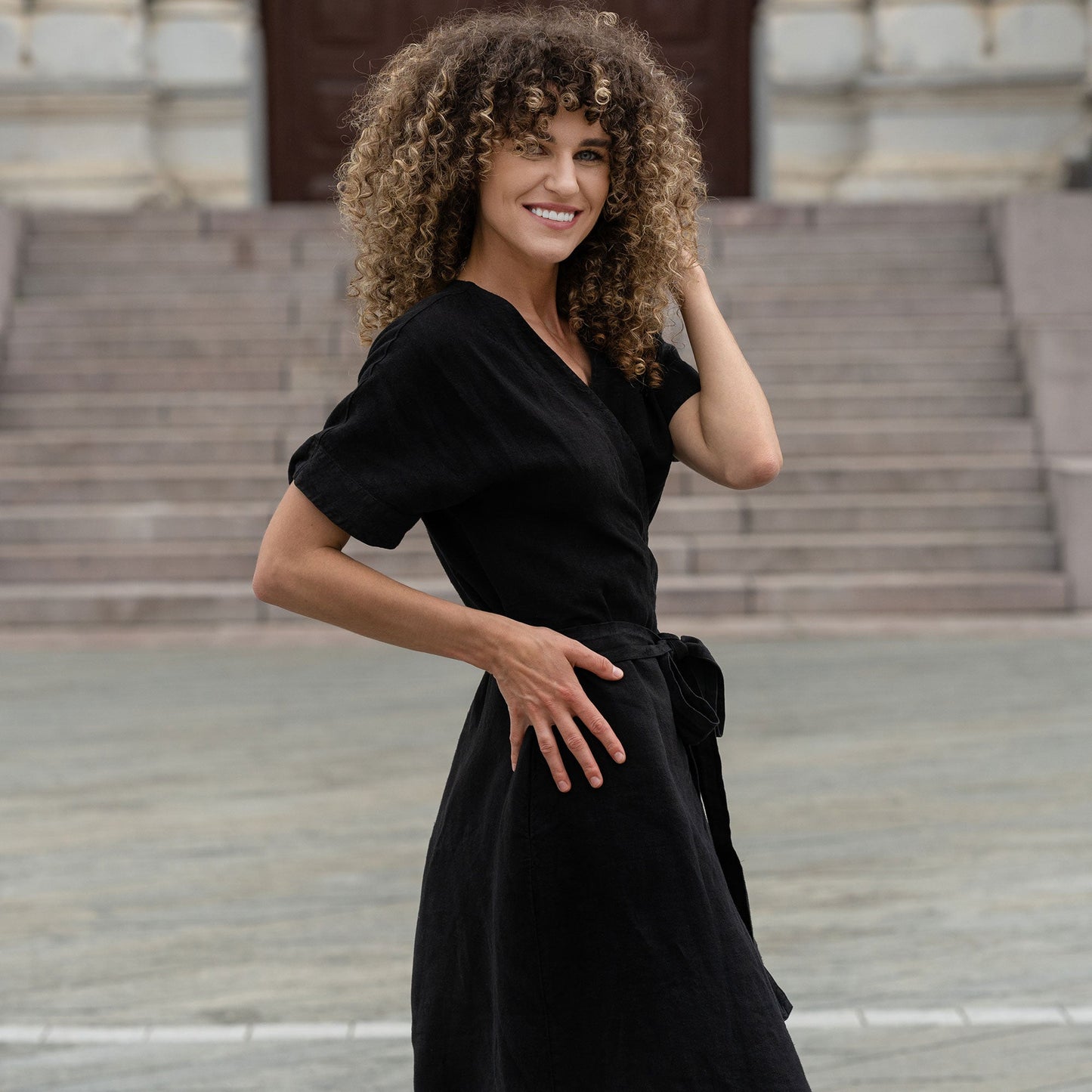 Vacation Summer Wrap Dress Eliana