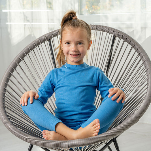 Kids' 160 Thermal Long Sleeve Crew Light Blue