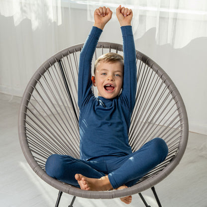 Kids' 160 Long Sleeve & Bottom 2-Piece Denim