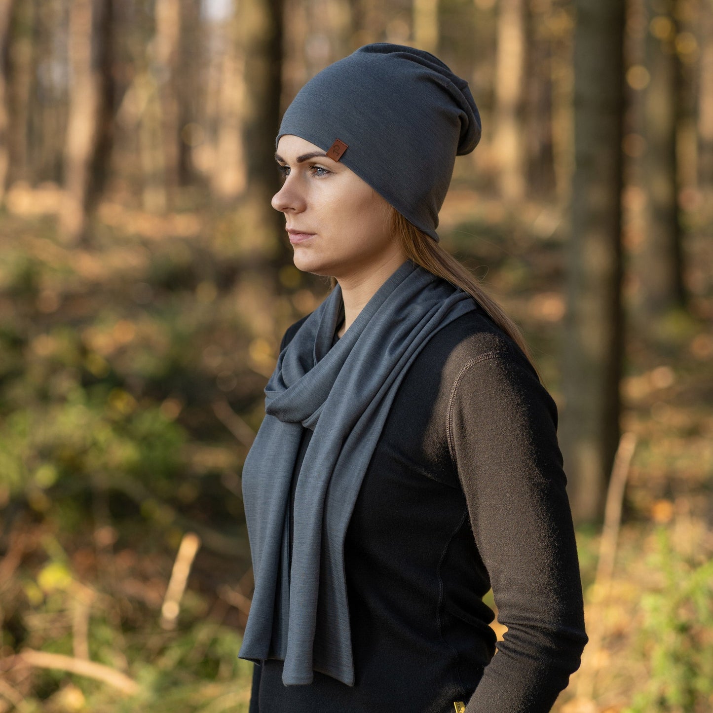 Women's Merino Scarf Perfect Grey