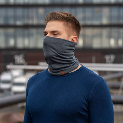 Men's Merino Running Neck Gaiter Perfect Grey
