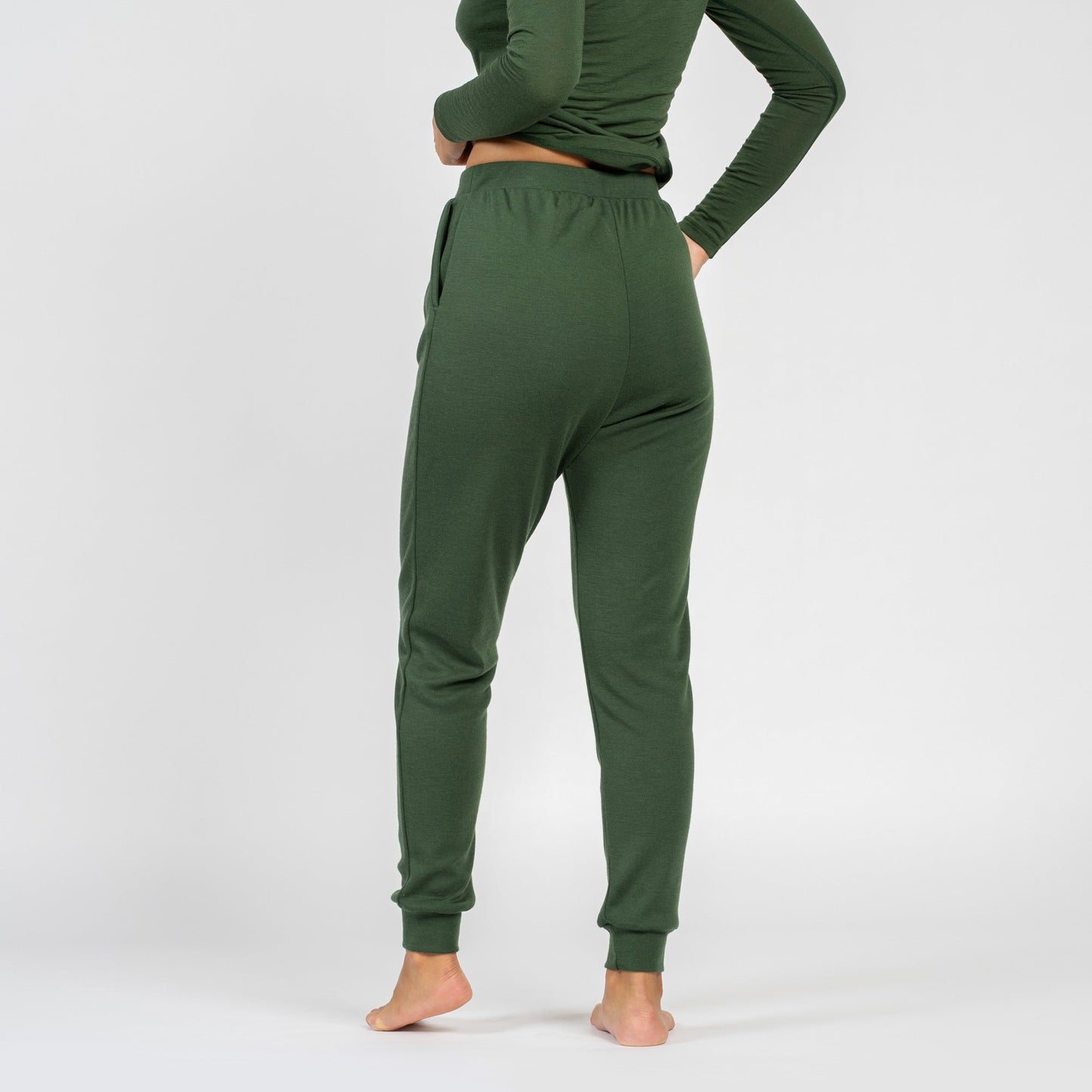 Women's 250 Merino Sweatpants Dark Green