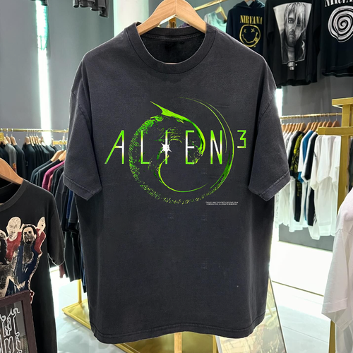 Alien 3 The Bitch Is Back 1992 Promo Vintage Washed Black T-Shirt