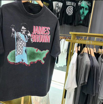 Get Down! Living In America Vintage Washed Black T-Shirt