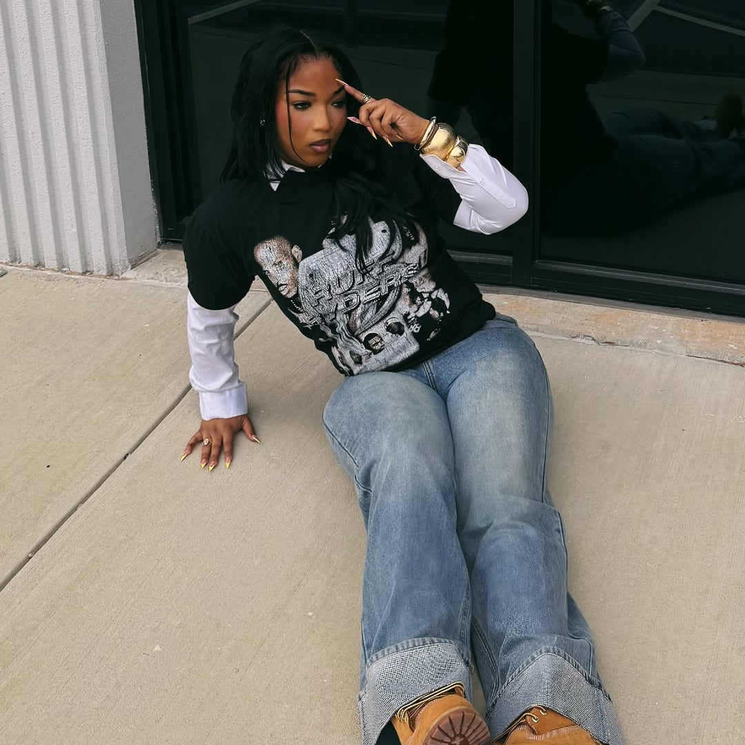1999 Ruff Ryders Grail Vintage Washed Black T-Shirt