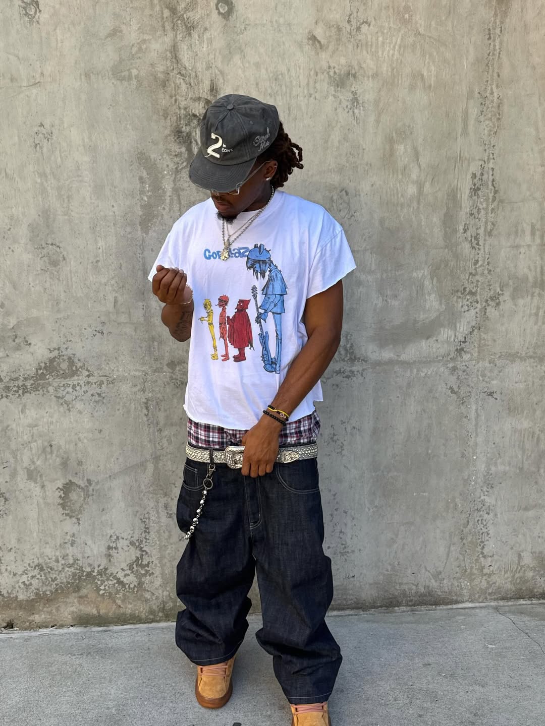Rare Gorillaz Washed White Tee
