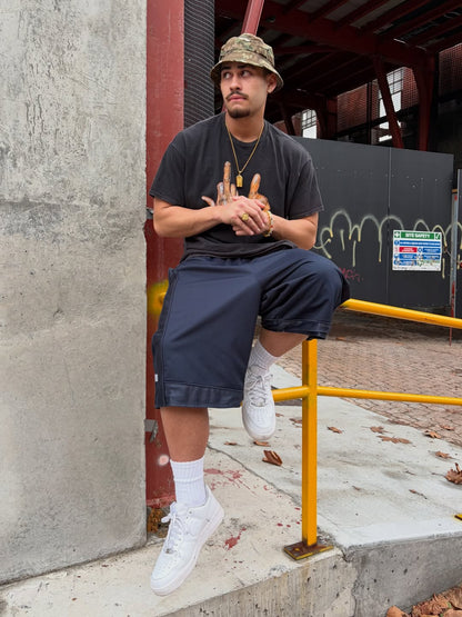 90s Two-Finger Salute Rare Washed Black T-Shirt