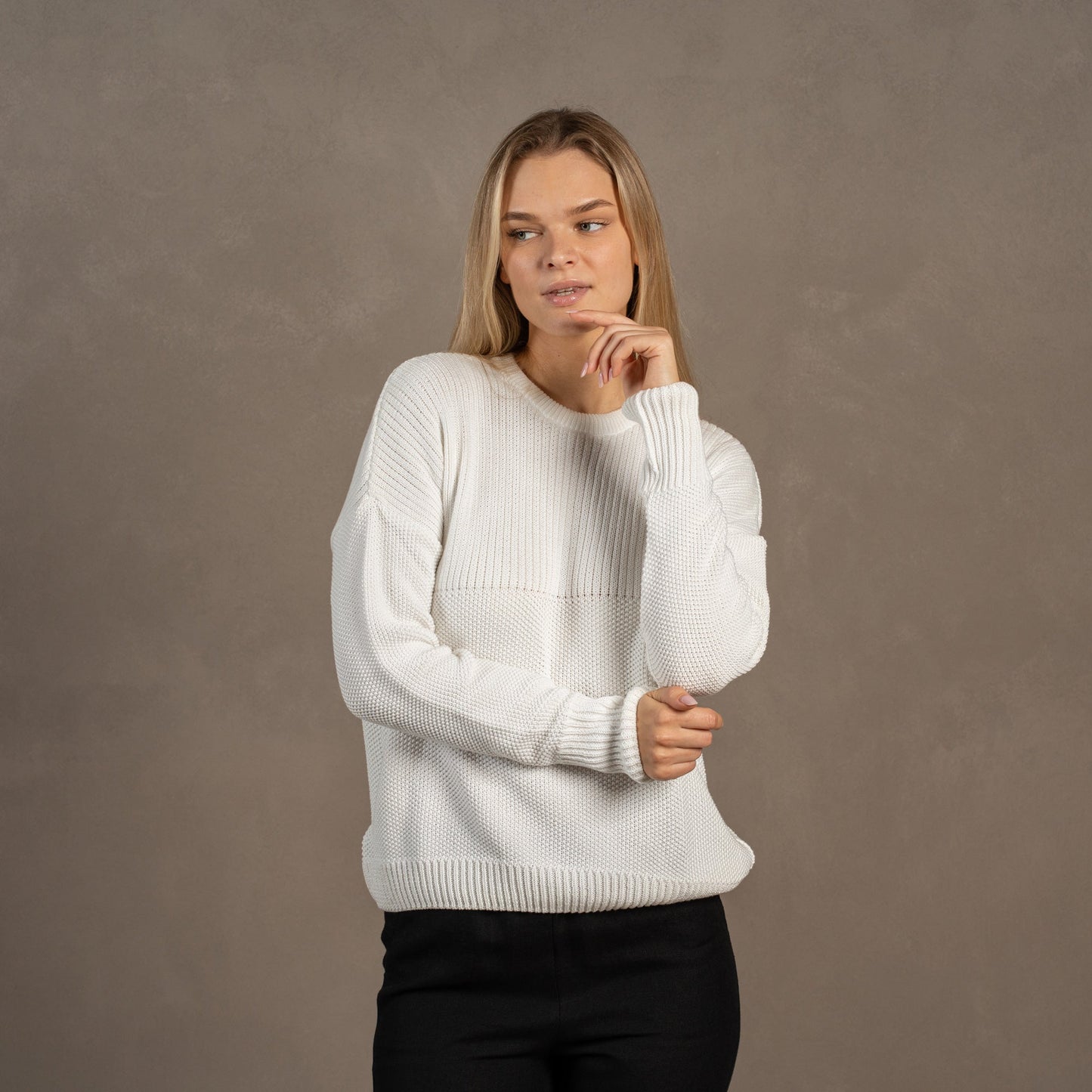 Women's Knit Cotton Sweater Sonata