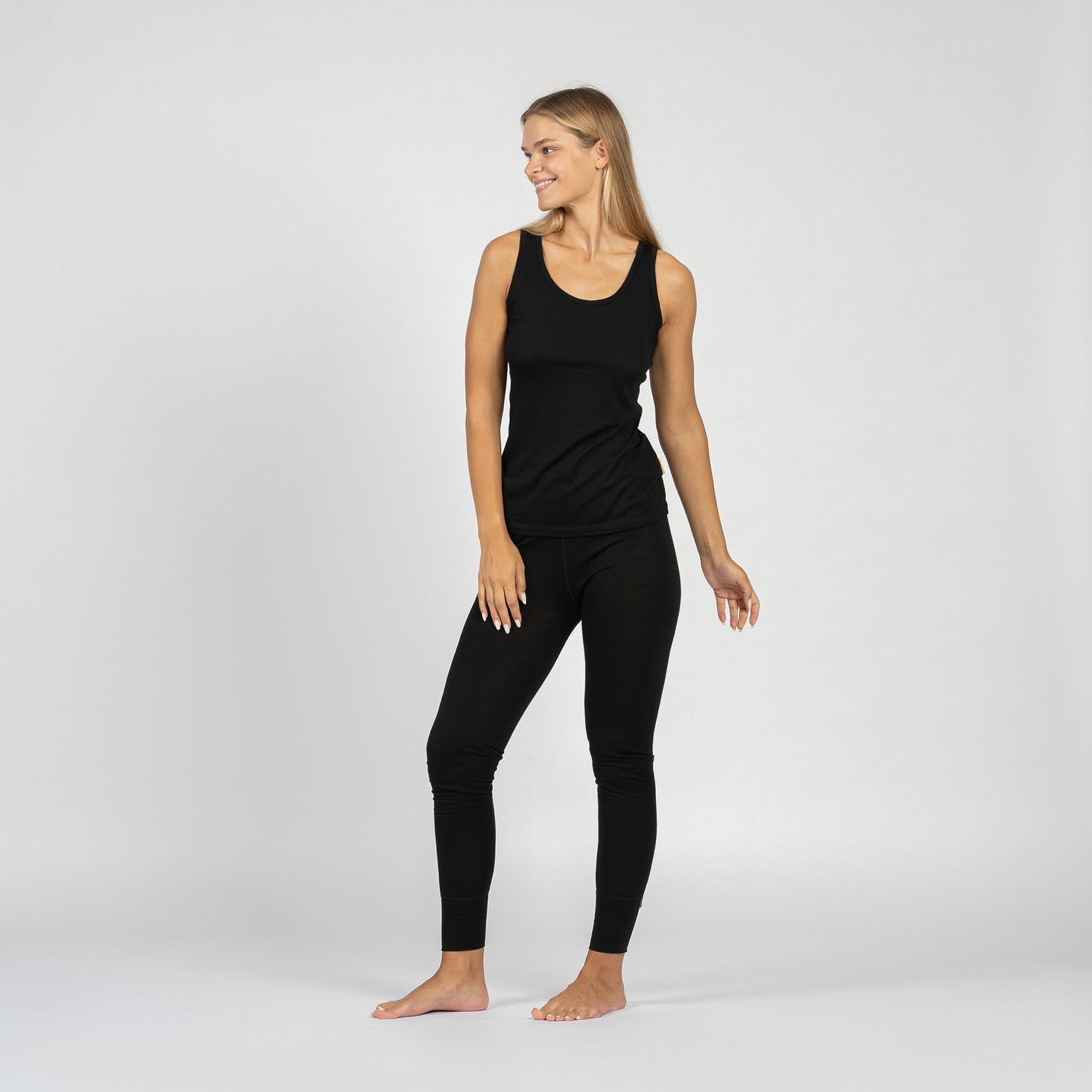 Women's Merino Tank Top Black