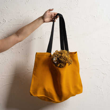 Linen Large Shopping Bag