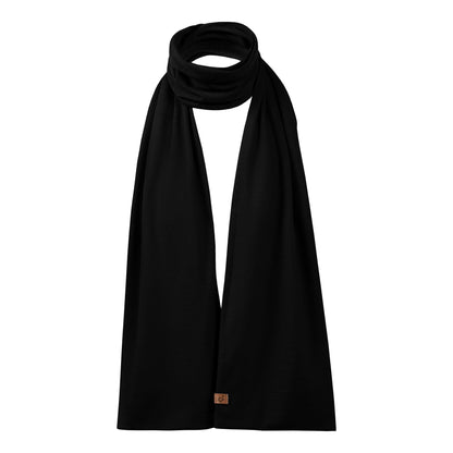 Women's Merino Scarf Black