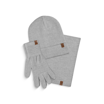 Women's Knit Beanie, Gaiter & Gloves 3-Piece