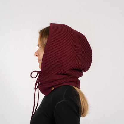 Women's Knit Merino Hood Balaclava