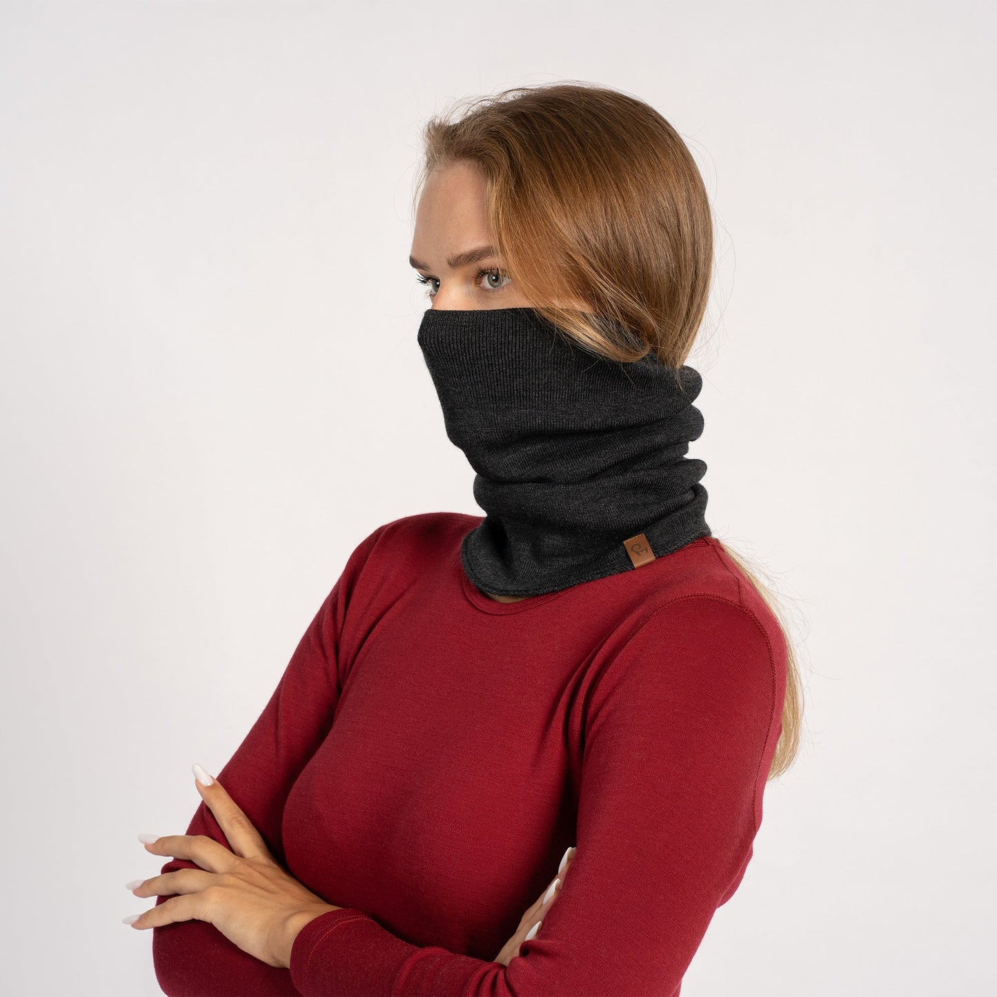 Liner Merino Wool Neck Gaiter For Women