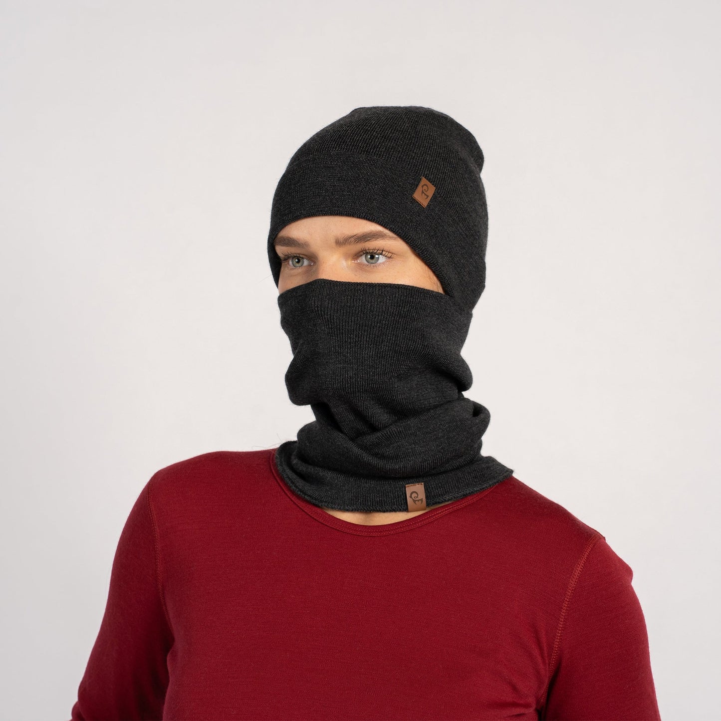 Women's Merino Wool Liner Gaiter & Beanie 2-Piece