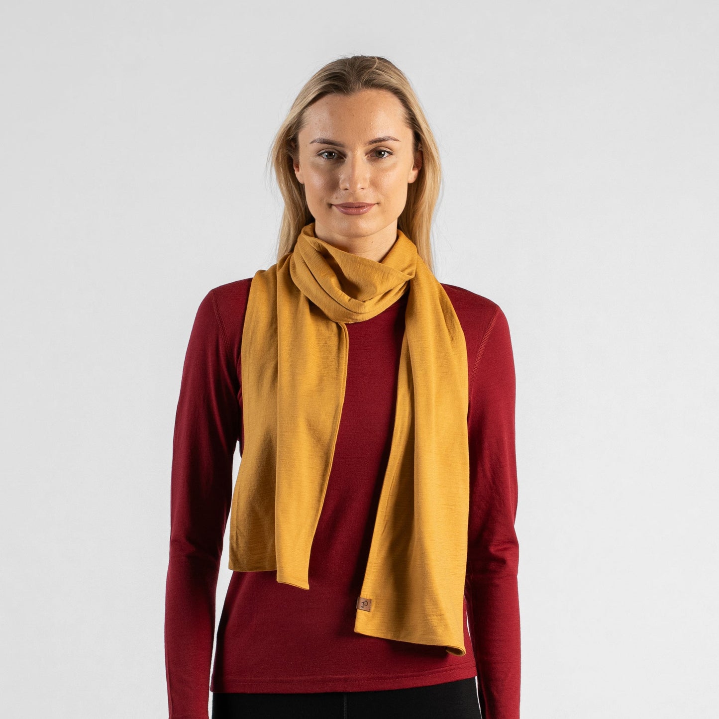 Women's 100% Merino Scarf Yellow
