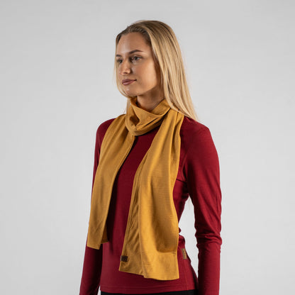 Women's 100% Merino Scarf Yellow