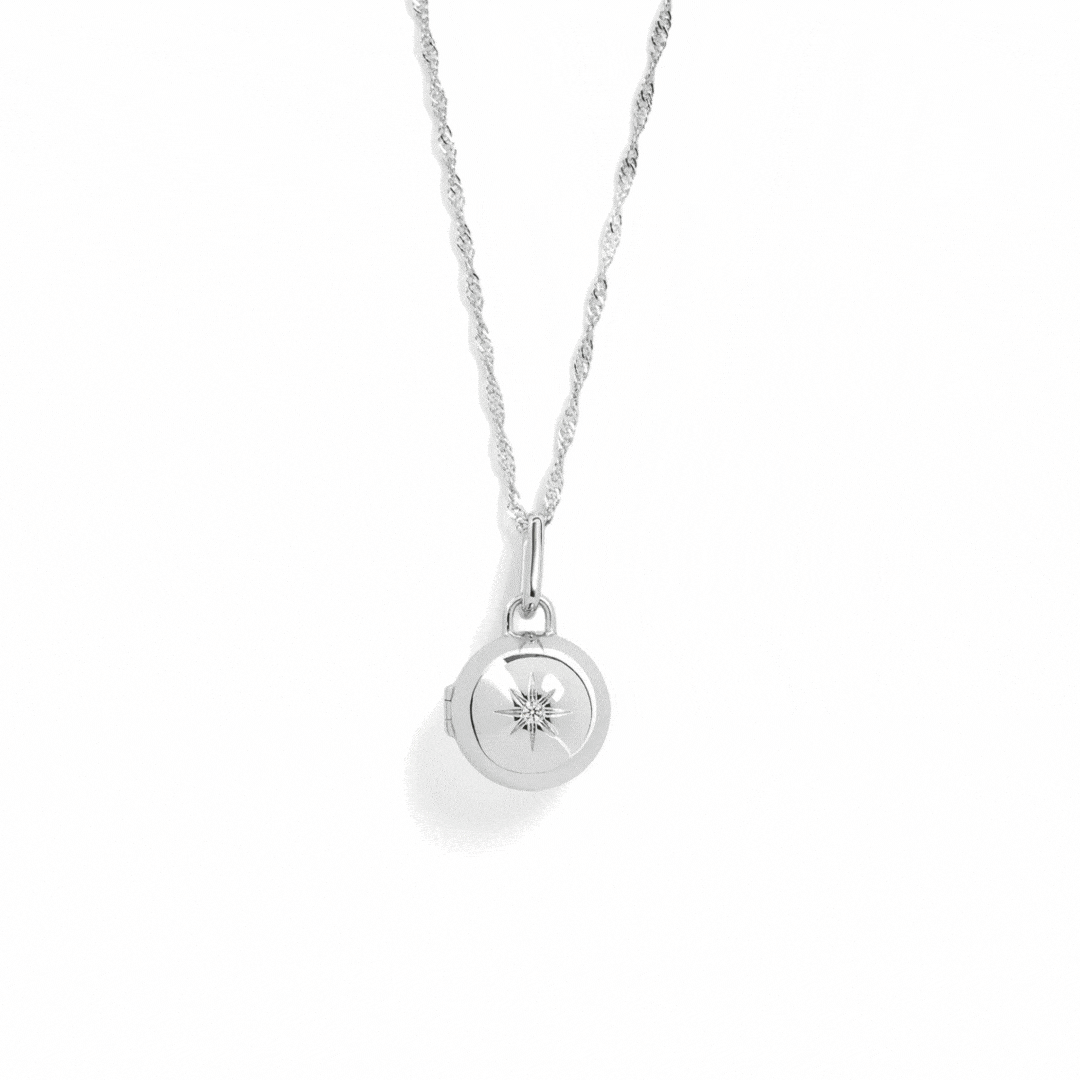 Personalized Photo Gem Locket Necklace
