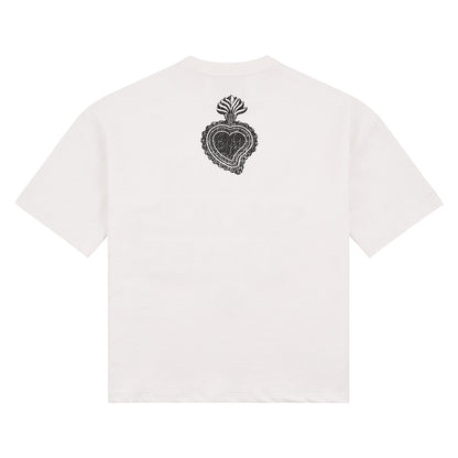 Diamond Tee | Bone White/Black