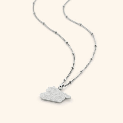 "With Hardship Comes Ease" Map Necklace | Women