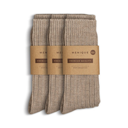 Women's Merino Thick Rib Socks 3-Pack