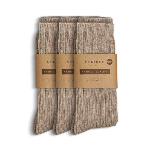 Women's Merino Thick Rib Socks 3-Pack
