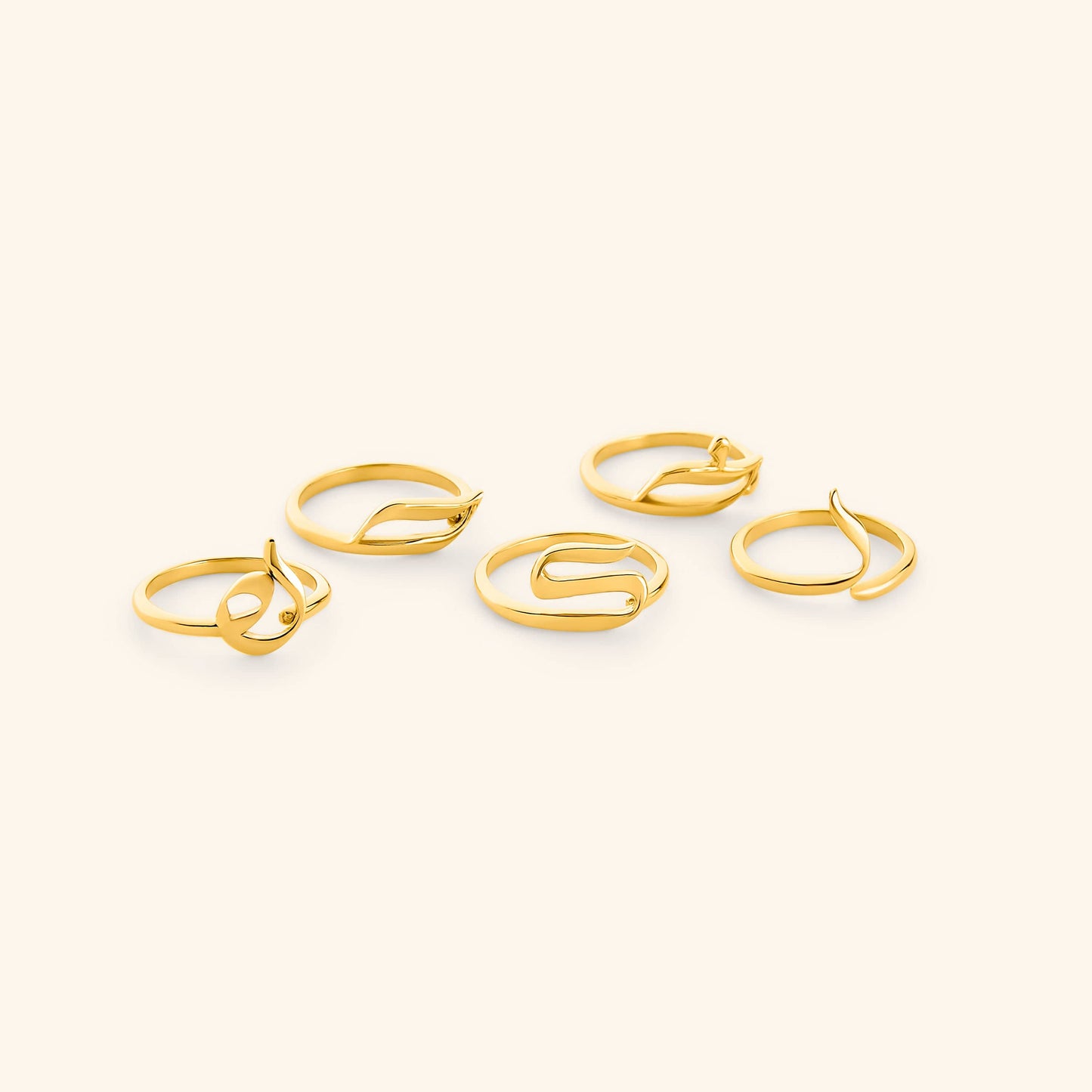 Arabic Letter Wrap Ring