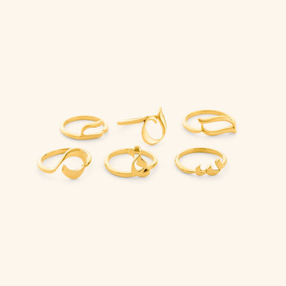 Arabic Letter Wrap Ring