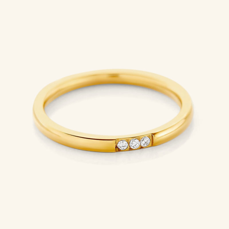 Triple Bezel Ring