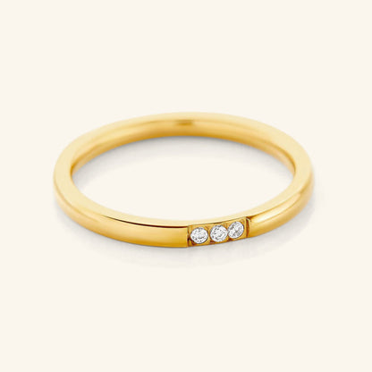Triple Bezel Ring