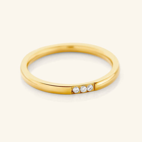 Triple Bezel Ring