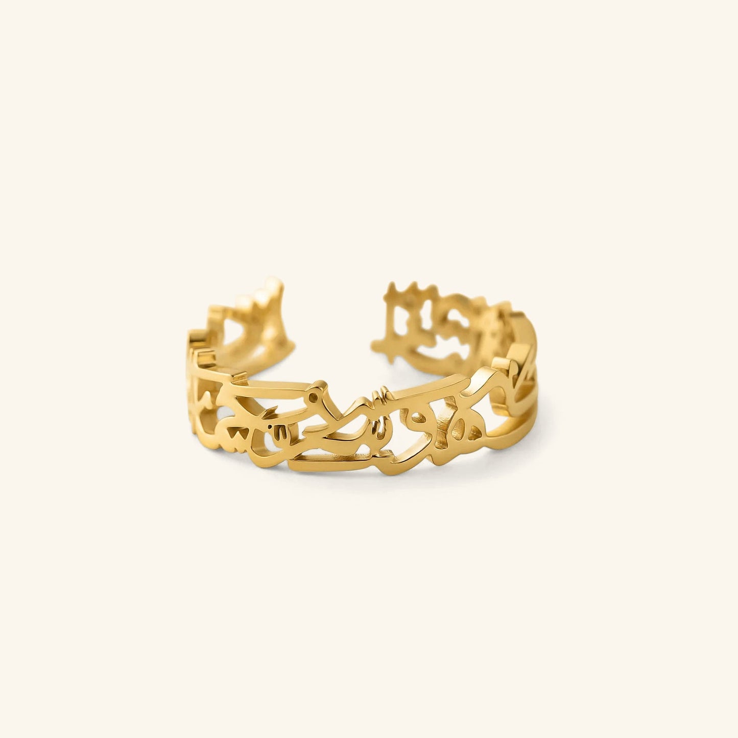 "What Makes You Different Makes You Beautiful" Calligraphy Ring