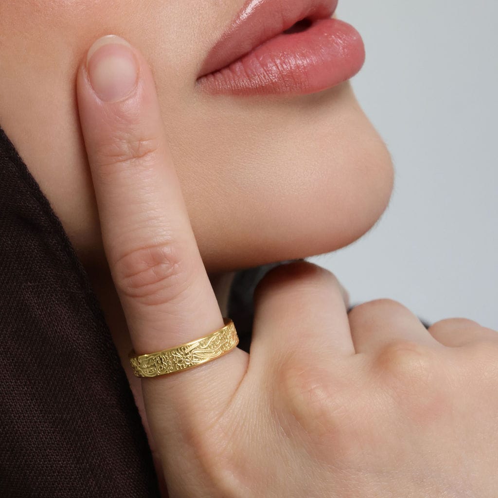 "With Hardship Comes Ease" Ring V2 | Women