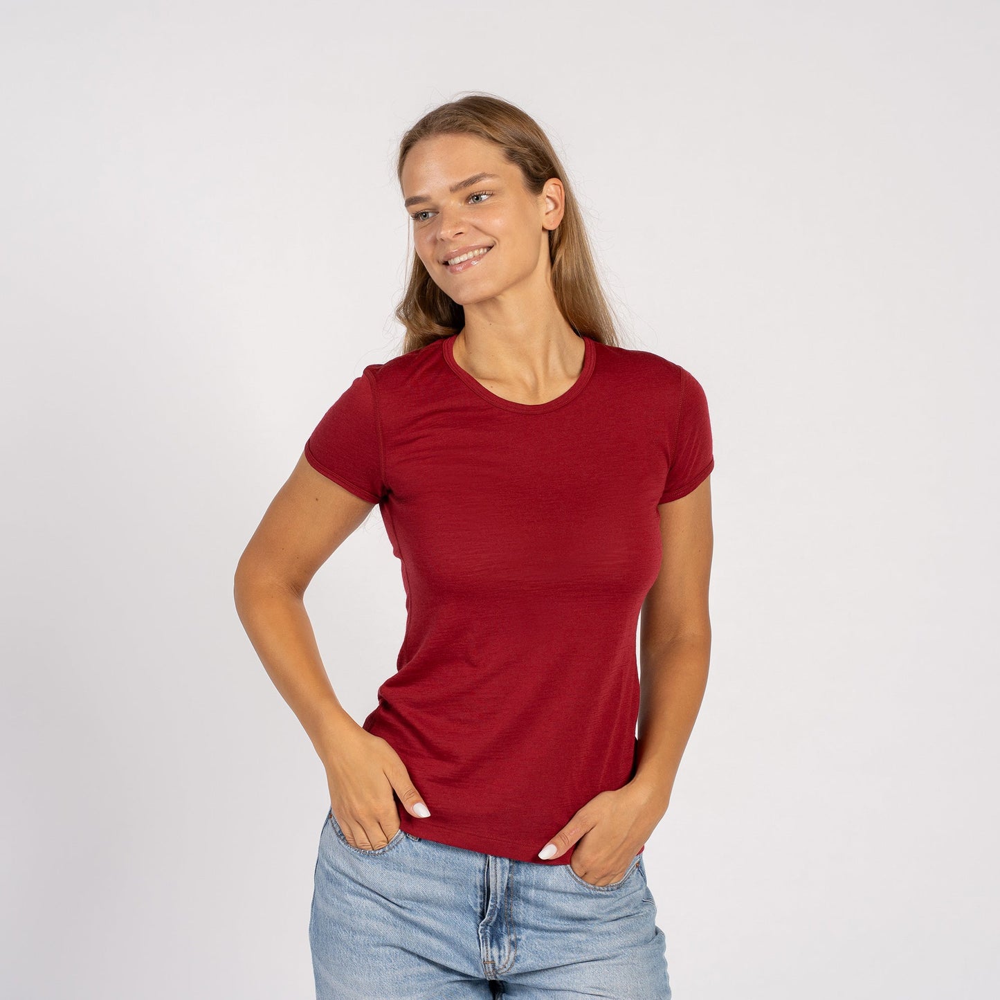 Women's 160 Merino T-Shirt Royal Cherry