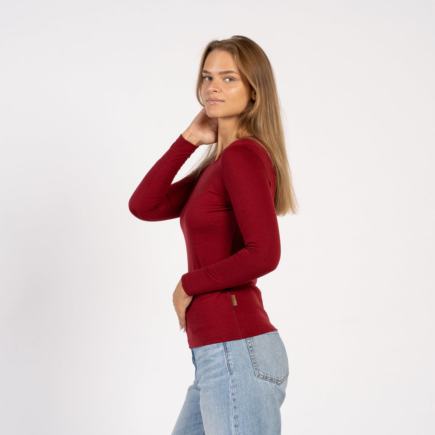 Women's 160 Thermal Long Sleeve Crew Royal Cherry