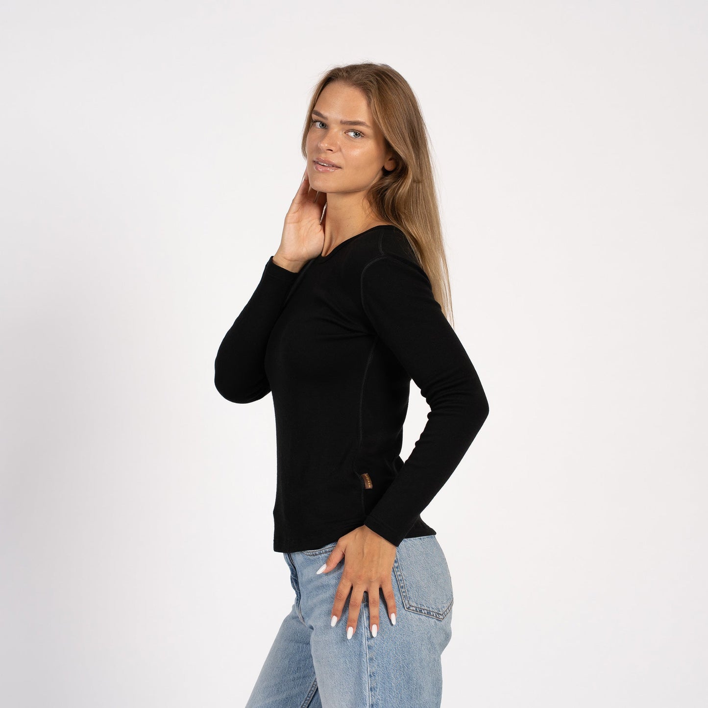 Women's 250 Thermal Long Sleeve Crew Black