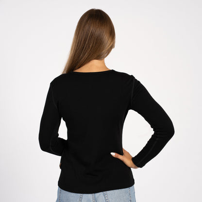 Women's 250 Thermal Long Sleeve Crew Black
