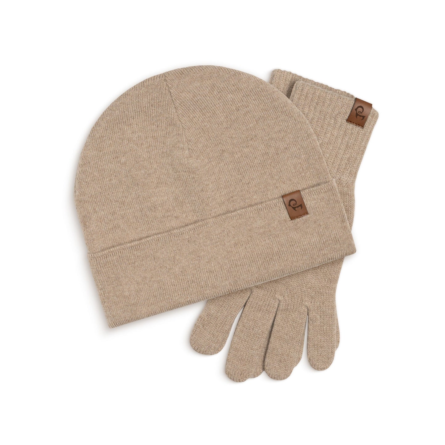 Women's Cashmere Beanie & Gloves 2-Piece