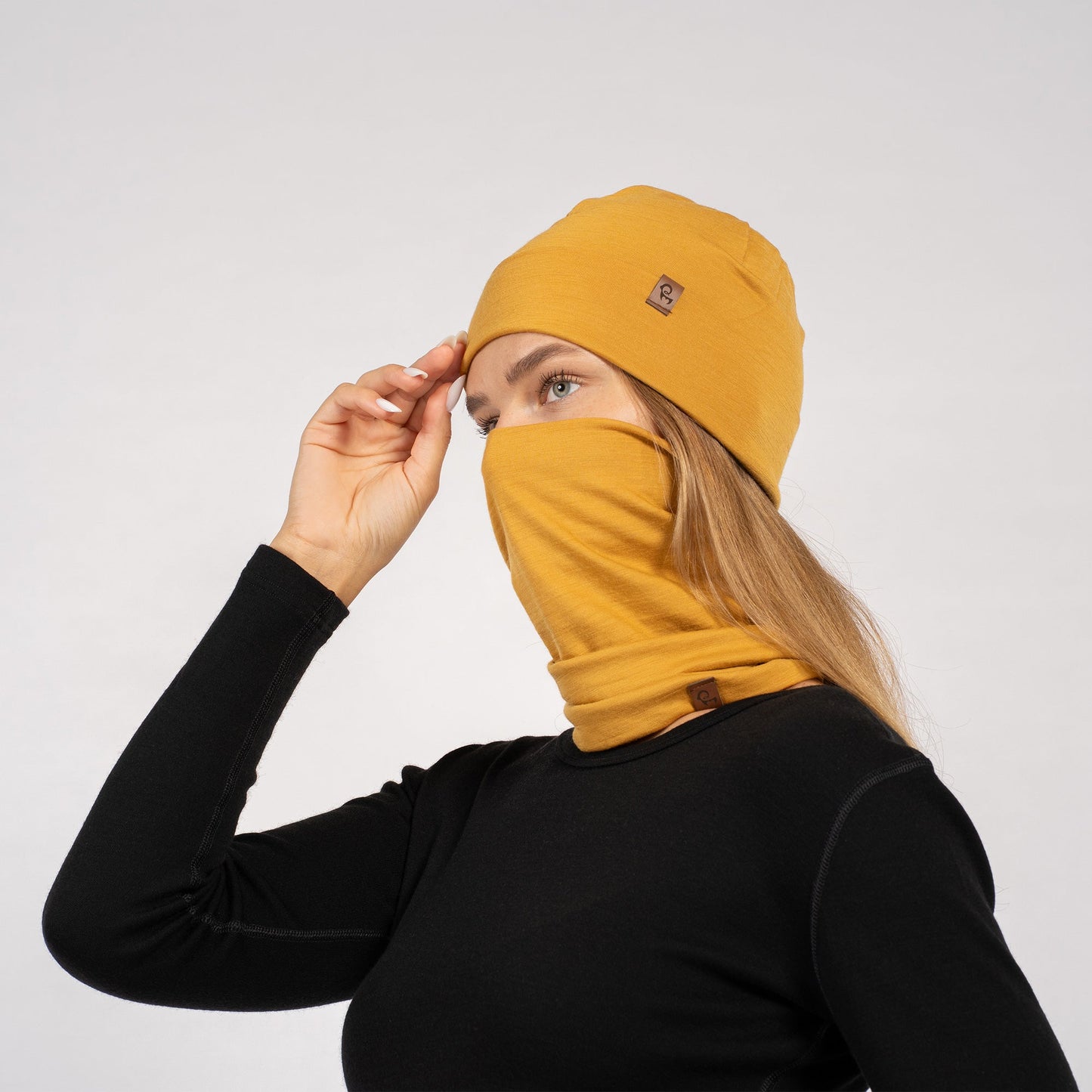 Women's Merino Beanie & Gaiter 2-Piece Yellow