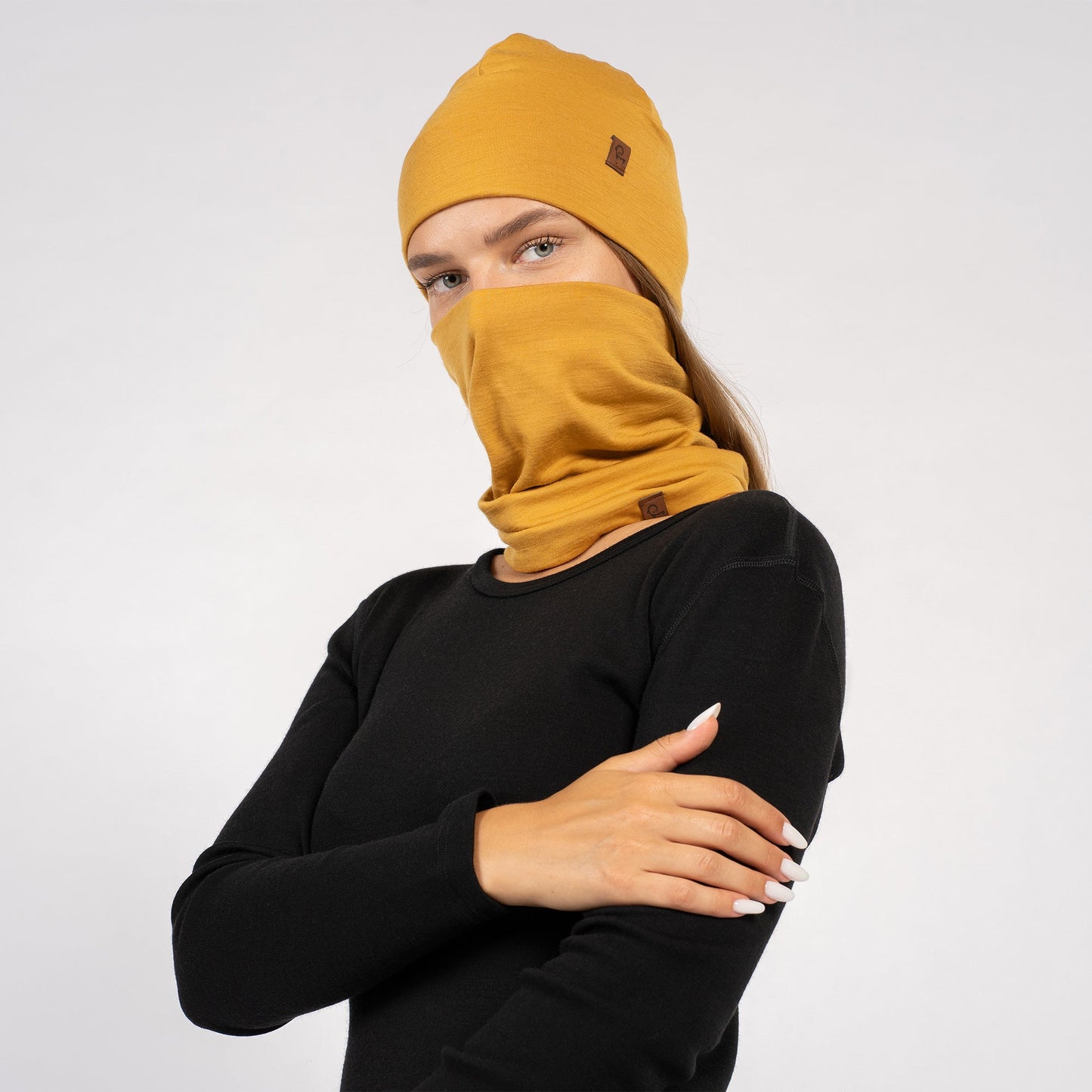 Women's Merino Beanie & Gaiter 2-Piece Yellow